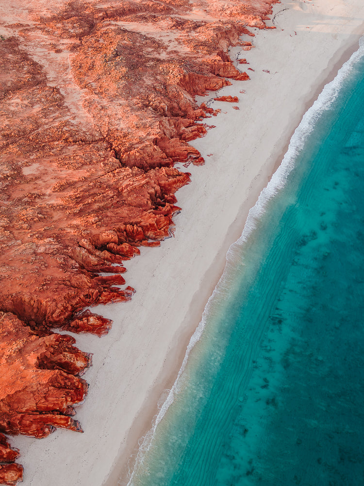 Cape Leveque, The Kimberley, WA. Aerial photography print by Salty Wings, portrait (SW2517)
