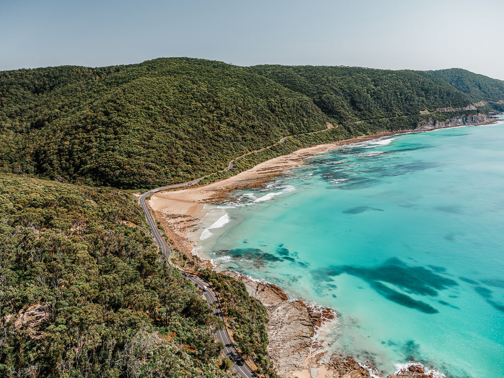 Jamieson Creek, Great Ocean Road, VIC. Aerial photography print by Salty Wings, landscape (SW2518)