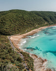 Jamieson Creek, Great Ocean Road, VIC. Aerial photography print by Salty Wings, portrait (SW2518)