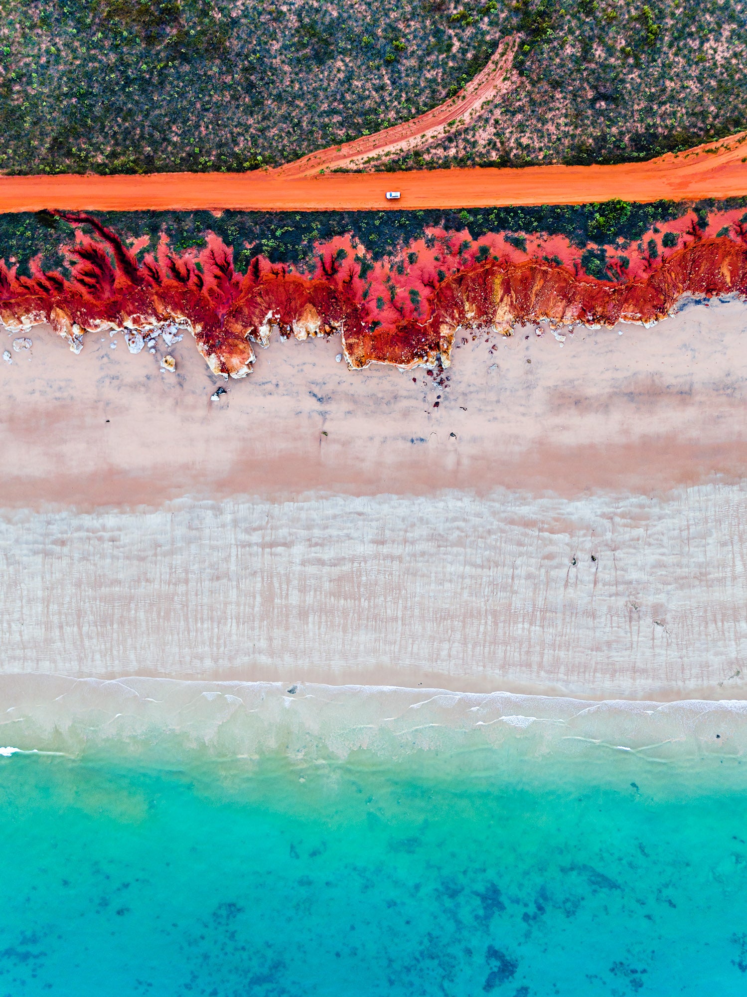  James Price Point, Broome, The Kimberley, Western Australia. Red Pindan, Blue Ocean.