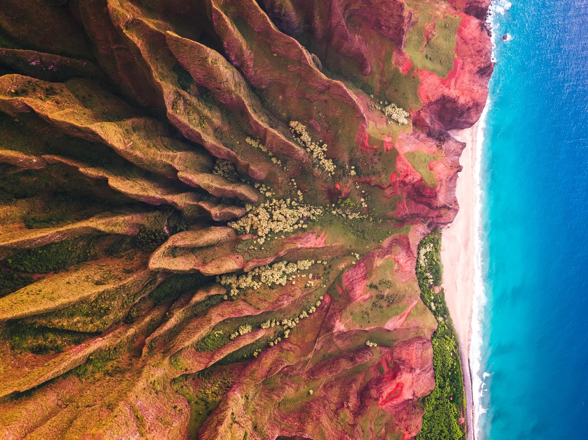salty wings hawaii kauai drone na pali helicopter