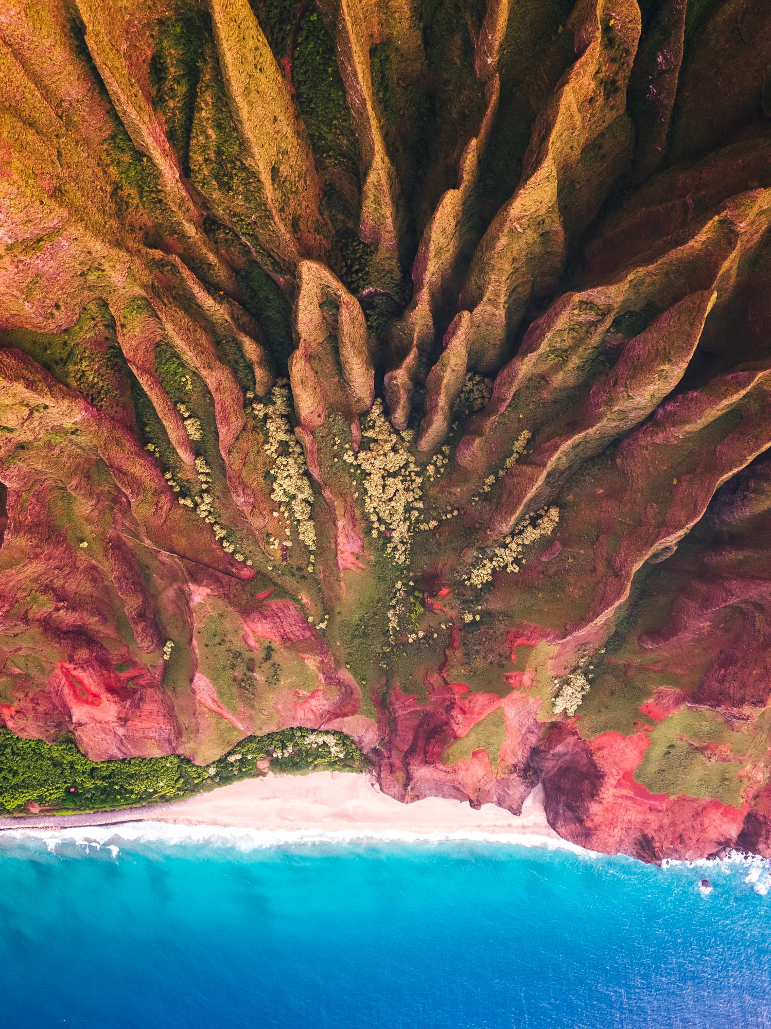 salty wings hawaii kauai drone na pali helicopter