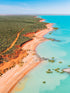 Broome, The Kimberley, WA. Aerial photography print by Salty Wings, portrait (SW1337)