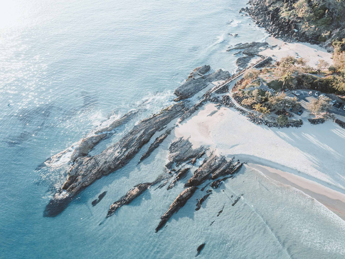Snapper Rocks Lookout Snapper Rocks Aerial Print | Salty Wings